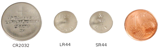 Batterien für Messschieber: CR2032 LR44 und SR44 