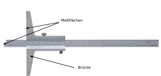 tiefenmessschiebe Form C